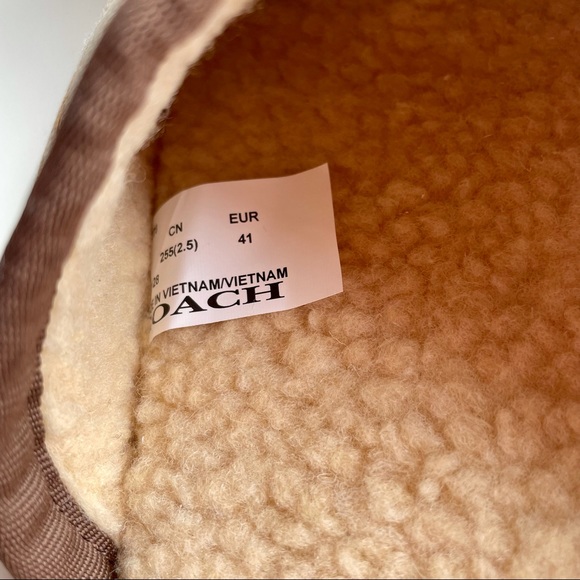 BNWT COACH Jacquard Slippers / Slides Size 8 - Picture 9 of 10